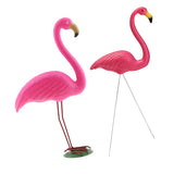 Maxbell 2Pieces Lifelike Pink Flamingo Yard Garden Lawn Art Ornaments Decor Set