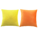 Maxbell 2Pcs Solid Soft Velvet Pillow Cover Sofa Car Decor Cushion Case 45x45cm