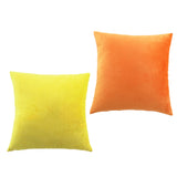 Maxbell 2Pcs Solid Soft Velvet Pillow Cover Sofa Car Decor Cushion Case 45x45cm