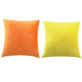 Maxbell 2Pcs Solid Soft Velvet Pillow Cover Sofa Car Decor Cushion Case 45x45cm