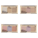 Maxbell 4 Pcs Face Makeup Glow Shining Bronzer Highlighter Concealer Powder Palette