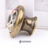 Maxbell 2pcs  Vintage Round Door Cupboard Drawer Wardrobe Cabinet Pulls Handle Knob