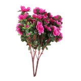 Maxbell 4pcs Bunches Fake Azalea Artificial Silk Flowers Bouquet Wedding Home Decor