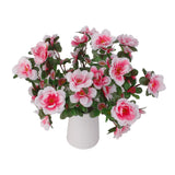 Maxbell 4pcs Bunches Fake Azalea Artificial Silk Flowers Bouquet Wedding Home Decor