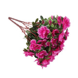 Maxbell 4pcs Bunches Fake Azalea Artificial Silk Flowers Bouquet Wedding Home Decor