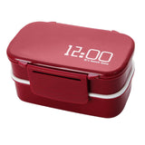 Maxbell 2 pcs Double Layer Plastic Separate Lunch Box Microwave Bento Container