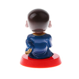 Maxbell Solar Powered Bobbling Toy Shaking Head Monk Home/Car Ornament 3 Pieces Set