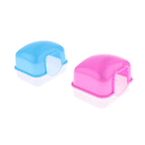 Maxbell Set of 2, Sleeping House Ferret Rabbit Guinea Pig Rat Hamster Squirrel Mice Bed Toy Room Blue & Pink