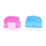 Maxbell Set of 2, Sleeping House Ferret Rabbit Guinea Pig Rat Hamster Squirrel Mice Bed Toy Room Blue & Pink