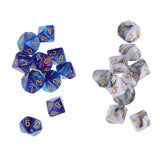 Maxbell 20x D10 10 Sided Dice Polyhedral TRPG Dice for MTG DND Party Roleplay Games