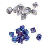 Maxbell 20x D10 10 Sided Dice Polyhedral TRPG Dice for MTG DND Party Roleplay Games