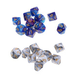 Maxbell 20x D10 10 Sided Dice Polyhedral TRPG Dice for MTG DND Party Roleplay Games