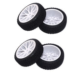 Maxbell 4pcs 1/16 Tire Off-road Tires Buggy Tyre Pull Rally Wheel for HPI HSP Hobao Savage ZDRacing LRP Wltoy