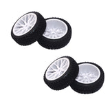 Maxbell 4pcs 1/16 Tire Off-road Tires Buggy Tyre Pull Rally Wheel for HPI HSP Hobao Savage ZDRacing LRP Wltoy