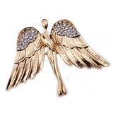 Maxbell 2 Pcs Fashion Eagle Wings Brooch Pins Charming Crystal Brooch Pin For Men Women