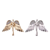 Maxbell 2 Pcs Fashion Eagle Wings Brooch Pins Charming Crystal Brooch Pin For Men Women