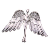 Maxbell 2 Pcs Fashion Eagle Wings Brooch Pins Charming Crystal Brooch Pin For Men Women