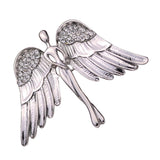 Maxbell 2 Pcs Fashion Eagle Wings Brooch Pins Charming Crystal Brooch Pin For Men Women