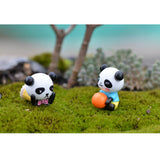 Maxbell 8 pieces Funny Panda Bear Statue and 4 Pieces Garden Decor Cute Panda Statue