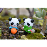 Maxbell 8 pieces Funny Panda Bear Statue and 4 Pieces Garden Decor Cute Panda Statue