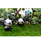 Maxbell 8 pieces Funny Panda Bear Statue and 4 Pieces Garden Decor Cute Panda Statue