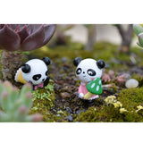Maxbell 8 pieces Funny Panda Bear Statue and 4 Pieces Garden Decor Cute Panda Statue