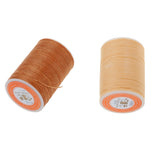 Maxbell 2 Pieces Leather Craft Handwork Sewing Round Waxed String Thread 0.55mm