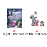 Maxbell 2pcs Cartoon Bear Diamond Embroidery Painting Cross Stitch Craft Home Decor