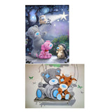 Maxbell 2pcs Cartoon Bear Diamond Embroidery Painting Cross Stitch Craft Home Decor