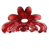 Maxbell 2pieces Simple Design Floral Acrylic Womens Girls Hair Claw Clip Accessory