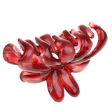 Maxbell 2pieces Simple Design Floral Acrylic Womens Girls Hair Claw Clip Accessory