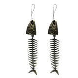 Maxbell 2pcs Decorative Fishbone Outdoor Chime Hanging Decor Patio Garden Balcony