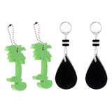 Maxbell 4 Pieces EVA Floating Keychain Keyring Kayak Beach Swim Surf Key Float Buoy