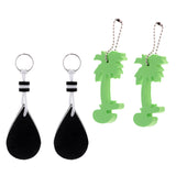 Maxbell 4 Pieces EVA Floating Keychain Keyring Kayak Beach Swim Surf Key Float Buoy