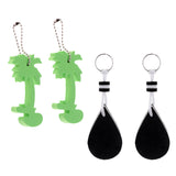 Maxbell 4 Pieces EVA Floating Keychain Keyring Kayak Beach Swim Surf Key Float Buoy