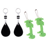 Maxbell 4 Pieces EVA Floating Keychain Keyring Kayak Beach Swim Surf Key Float Buoy