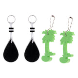 Maxbell 4 Pieces EVA Floating Keychain Keyring Kayak Beach Swim Surf Key Float Buoy