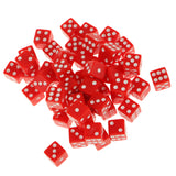 Maxbell 100Piece 12mm Acrylic Six Sided Spot Dice D6 for D&D RPG MTG Gambling Toys