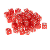 Maxbell 100Piece 12mm Acrylic Six Sided Spot Dice D6 for D&D RPG MTG Gambling Toys