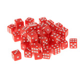 Maxbell 100Piece 12mm Acrylic Six Sided Spot Dice D6 for D&D RPG MTG Gambling Toys