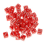 Maxbell 100Piece 12mm Acrylic Six Sided Spot Dice D6 for D&D RPG MTG Gambling Toys