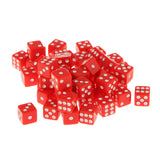 Maxbell 100Piece 12mm Acrylic Six Sided Spot Dice D6 for D&D RPG MTG Gambling Toys