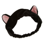 Maxbell 2 Pieces Cat Ear Make Up Face Washing Shower Mask Hairband Snood Headband