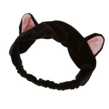 Maxbell 2 Pieces Cat Ear Make Up Face Washing Shower Mask Hairband Snood Headband