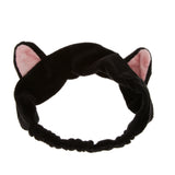 Maxbell 2 Pieces Cat Ear Make Up Face Washing Shower Mask Hairband Snood Headband