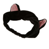 Maxbell 2 Pieces Cat Ear Make Up Face Washing Shower Mask Hairband Snood Headband