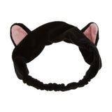 Maxbell 2 Pieces Cat Ear Make Up Face Washing Shower Mask Hairband Snood Headband