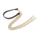 Maxbell 2pcs Metal PU Leather Replacement Chain Purse Shoulder Bag Handle