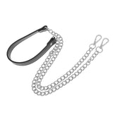 Maxbell 2pcs Metal PU Leather Replacement Chain Purse Shoulder Bag Handle