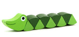 Maxbell Pack of 2 Wooden Caterpillar Crocodile Toy Set Montessori Toys for Kids